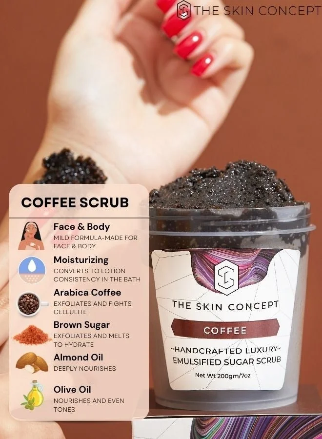 THE SKIN CONCEPT The Skin Concept Face and Body Scrub-Coffee-Handmade